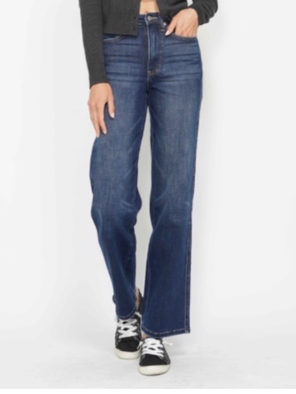 JUDY BLUE JEANS 18W TUMMY CONTROL CLASSIC STRAIGHT LEG HIGH RISE DARK WASH